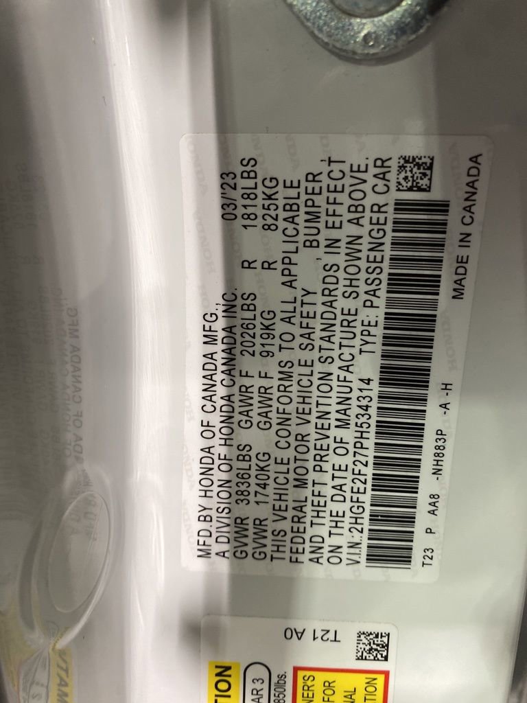 Certified 2023 Honda Civic LX image 18