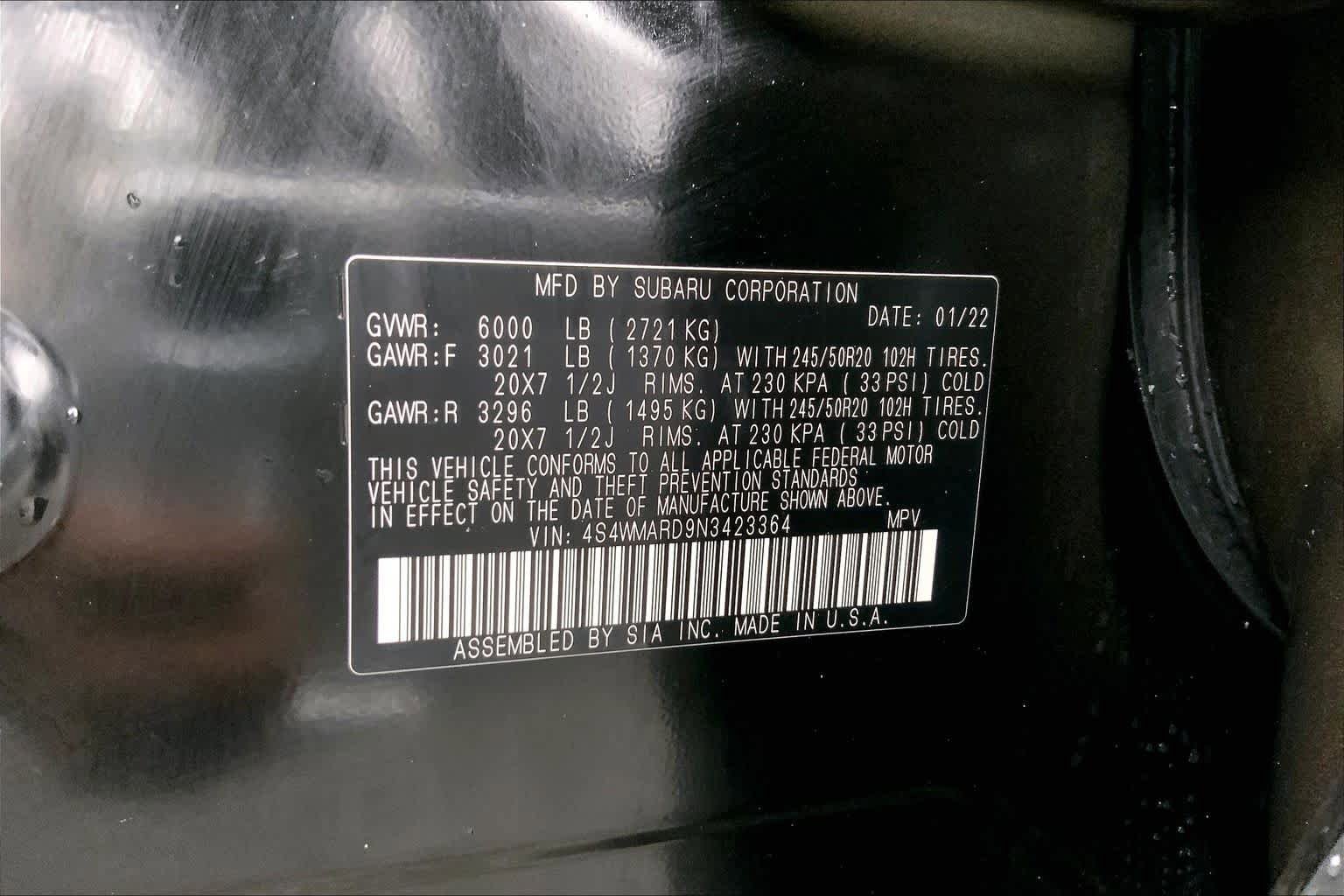 Used 2022 Subaru Ascent Touring w/ Popular Package #2A AWD/4WD image 36
