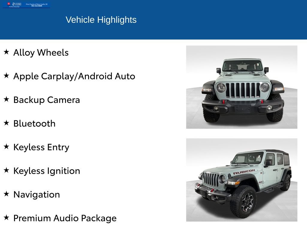 Used 2023 Jeep Wrangler Unlimited Rubicon w/ Cold Weather Group AWD/4WD image 2