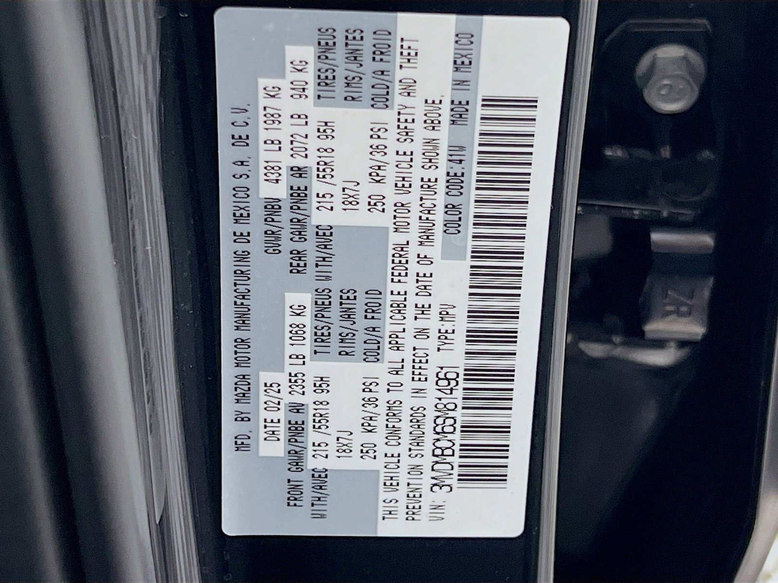 Certified 2025 MAZDA CX-30 AWD 2.5 S w/ Preferred Package image 34