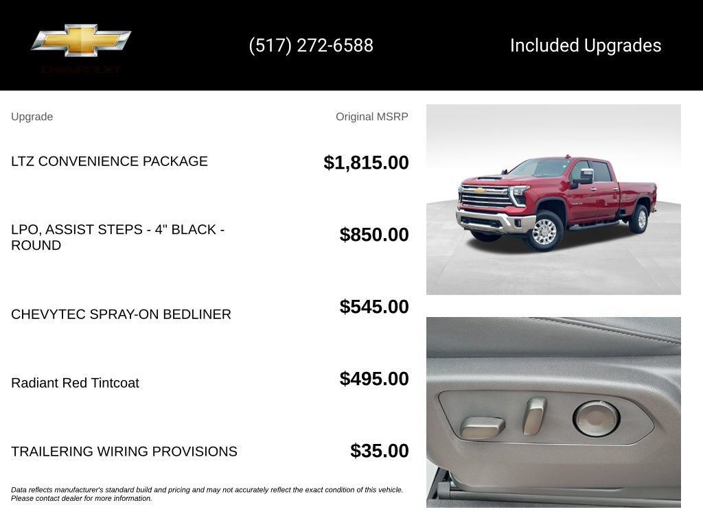 Used 2025 Chevrolet Silverado 2500 LTZ w/ LTZ Convenience Package AWD/4WD image 15