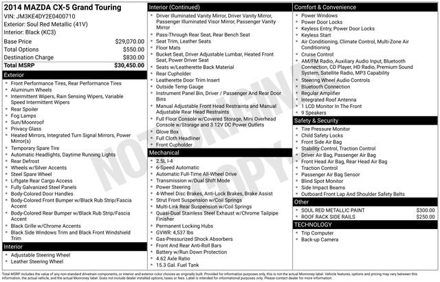 Used 2014 MAZDA CX-5 Grand Touring image 30