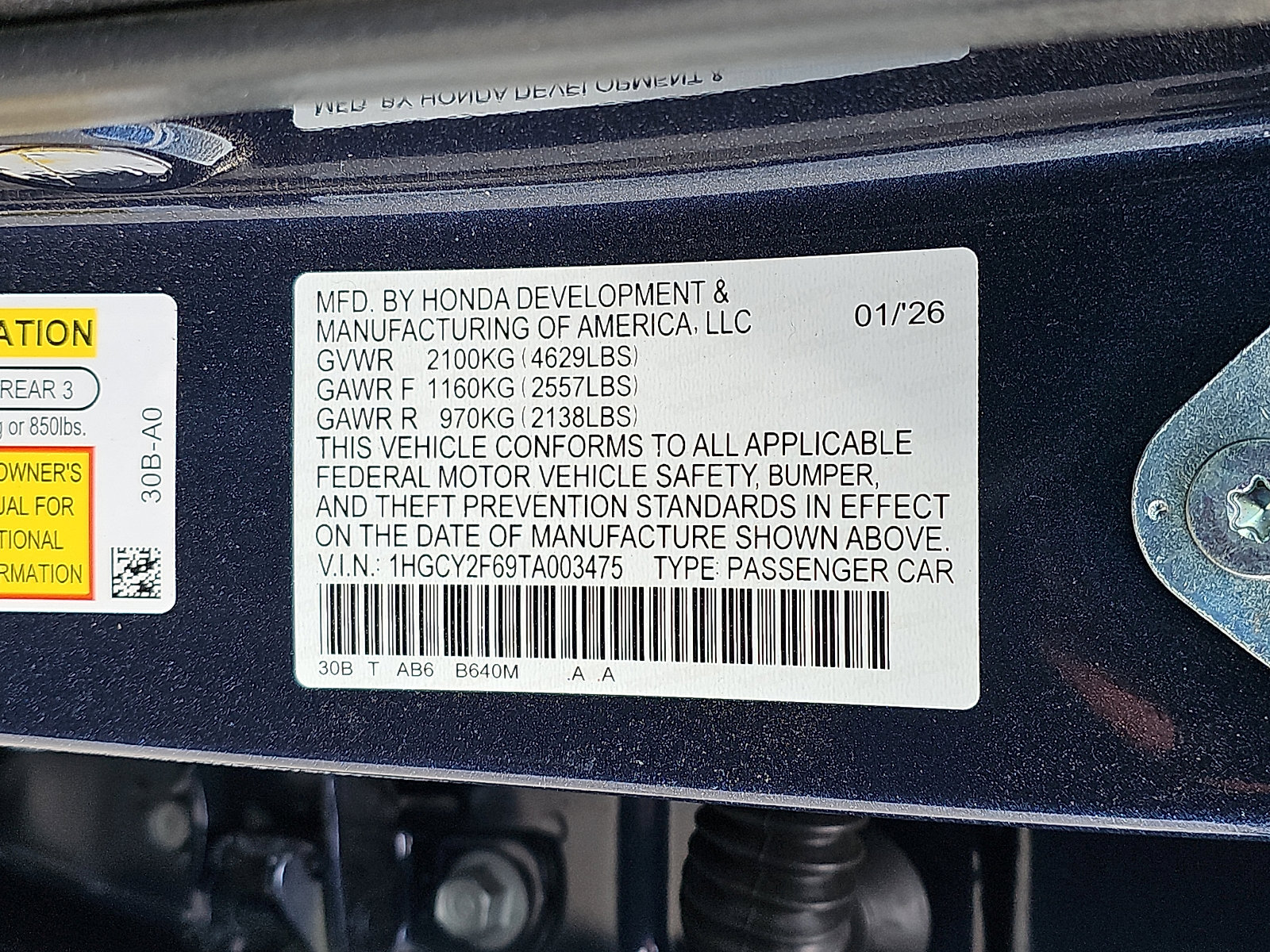 New 2026 Honda Accord EX-L image 10