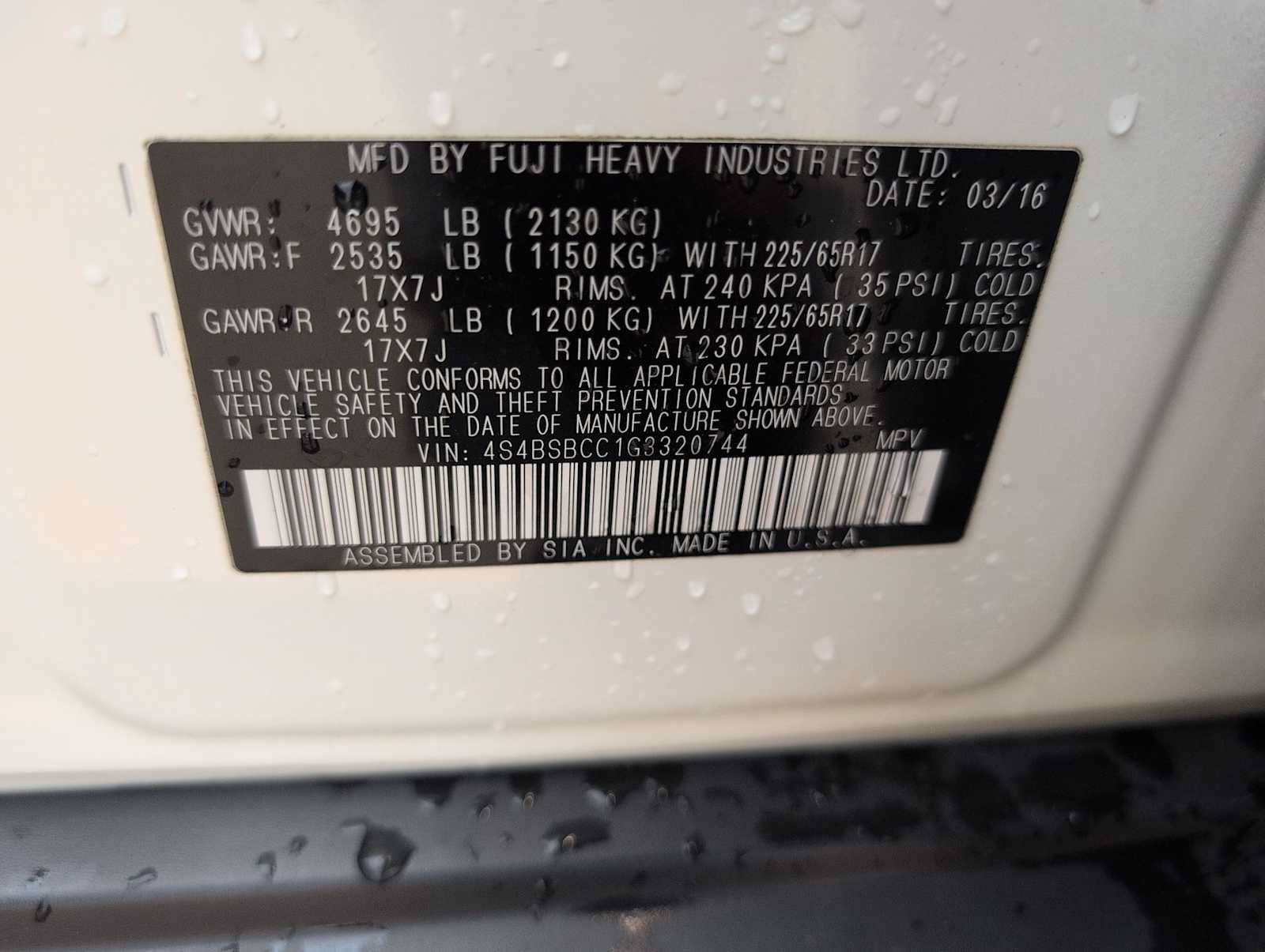 Used 2016 Subaru Outback 2.5i Premium AWD/4WD image 31