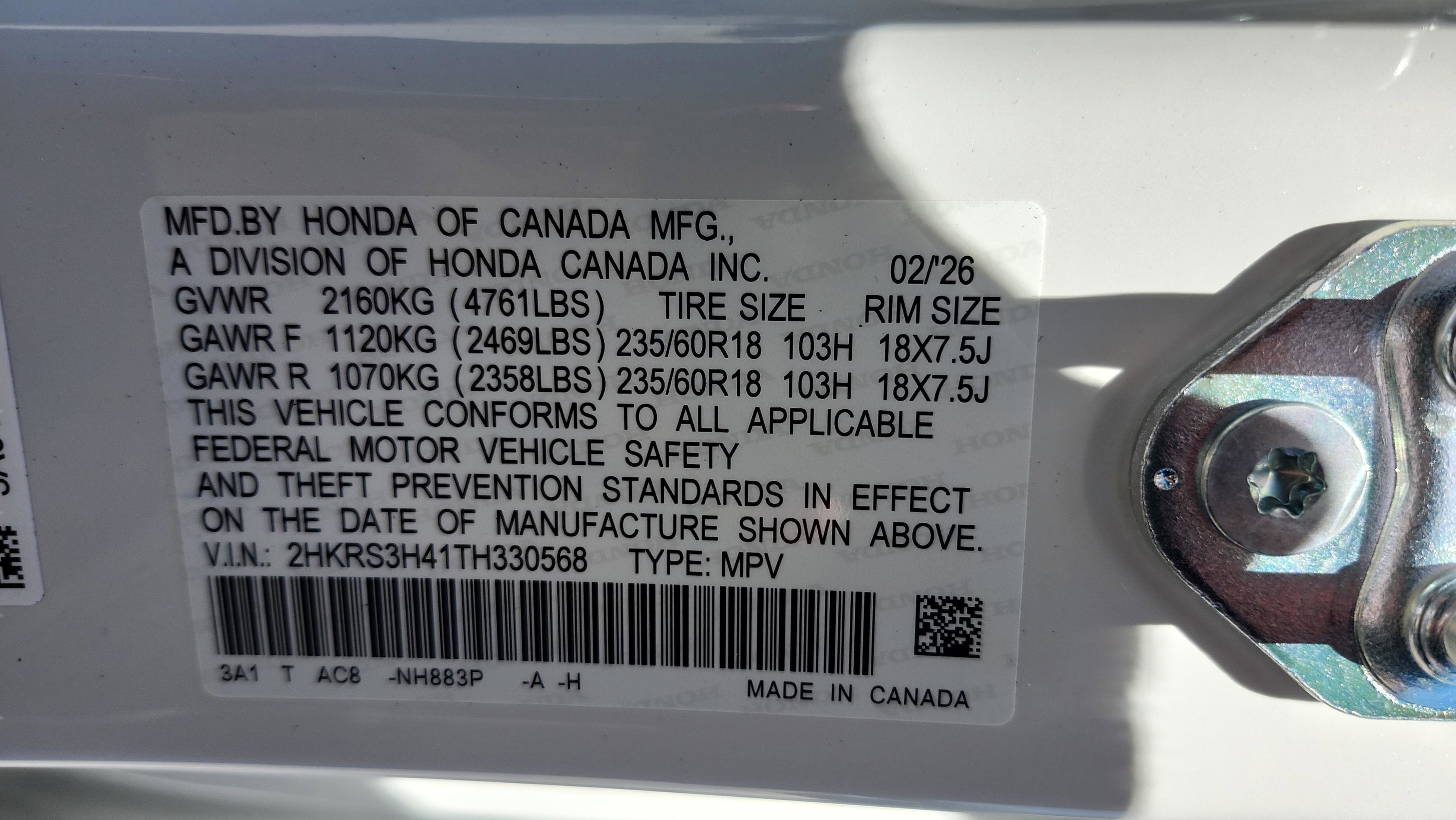 New 2026 Honda CR-V EX image 25