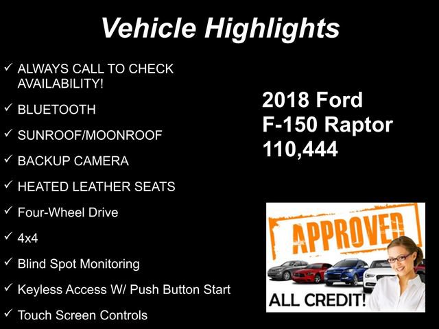 Used 2018 Ford F150 Raptor w/ Equipment Group 802A Luxury AWD/4WD image 9