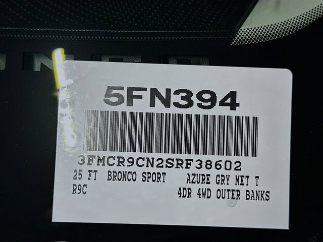 New 2025 Ford Bronco Sport Outer Banks w/ Outer Banks Tech Package+ image 24