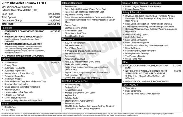 Used 2022 Chevrolet Equinox LT image 43