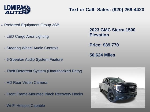 Used 2023 GMC Sierra 1500 Elevation w/ X31 Off-Road Package AWD/4WD image 27