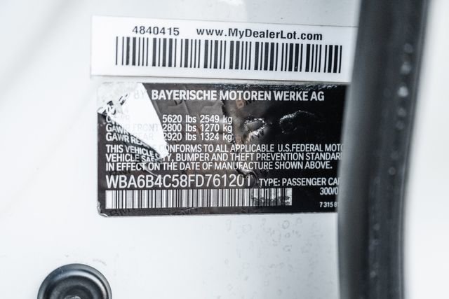 Used 2015 BMW 650i Gran Coupe xDrive w/ M Sport Package image 73