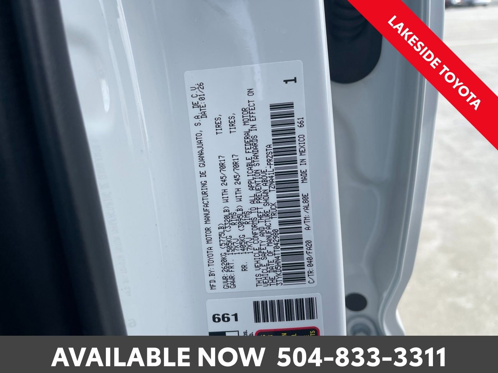 Certified 2026 Toyota Tacoma SR image 40