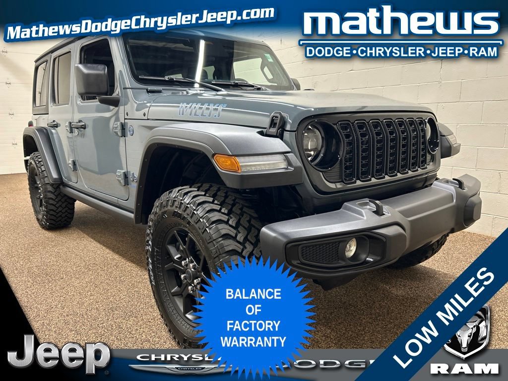 Used 2025 Jeep Wrangler Unlimited Sport S 4xe AWD/4WD image 1