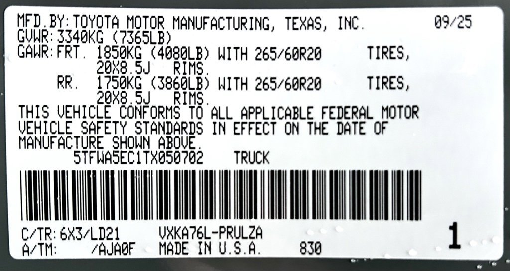 New 2026 Toyota Tundra Limited image 25