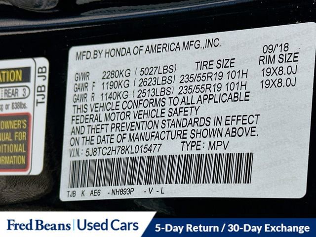 Used 2019 Acura RDX AWD w/ Advance Package image 33