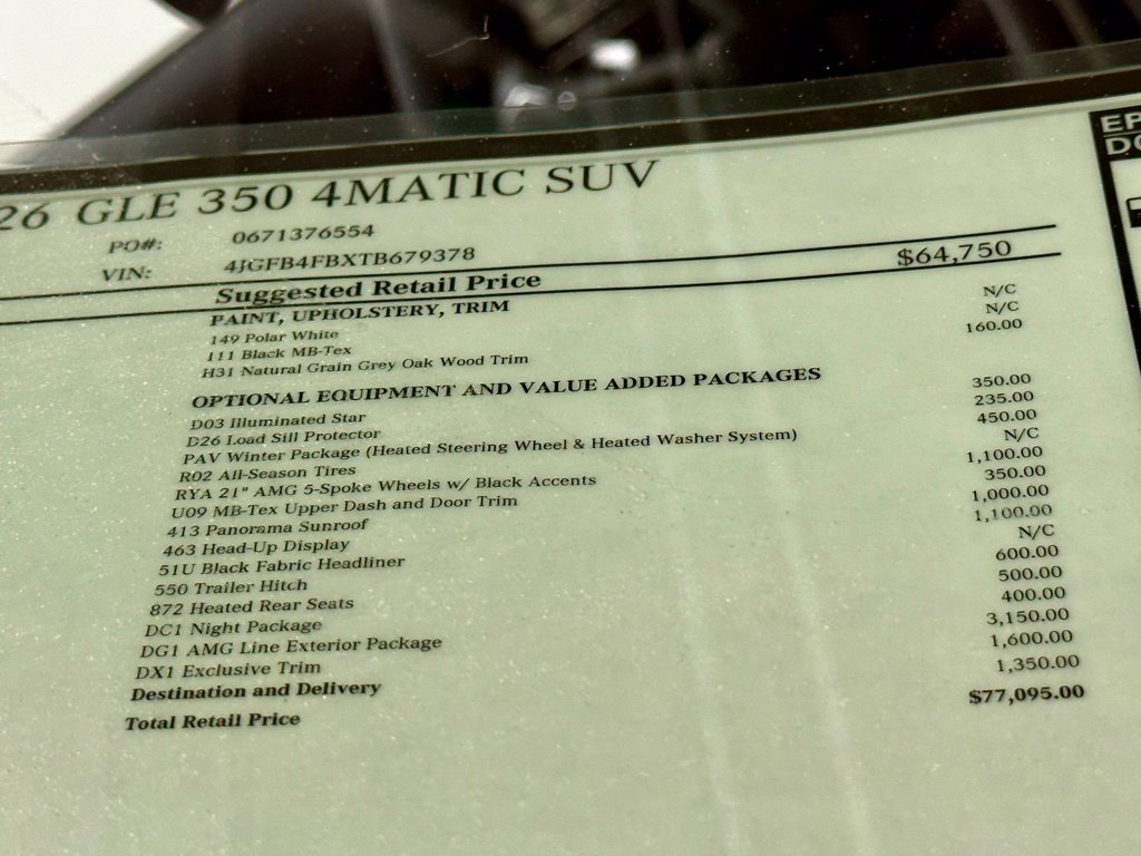 New 2026 Mercedes-Benz GLE 350 4MATIC image 17