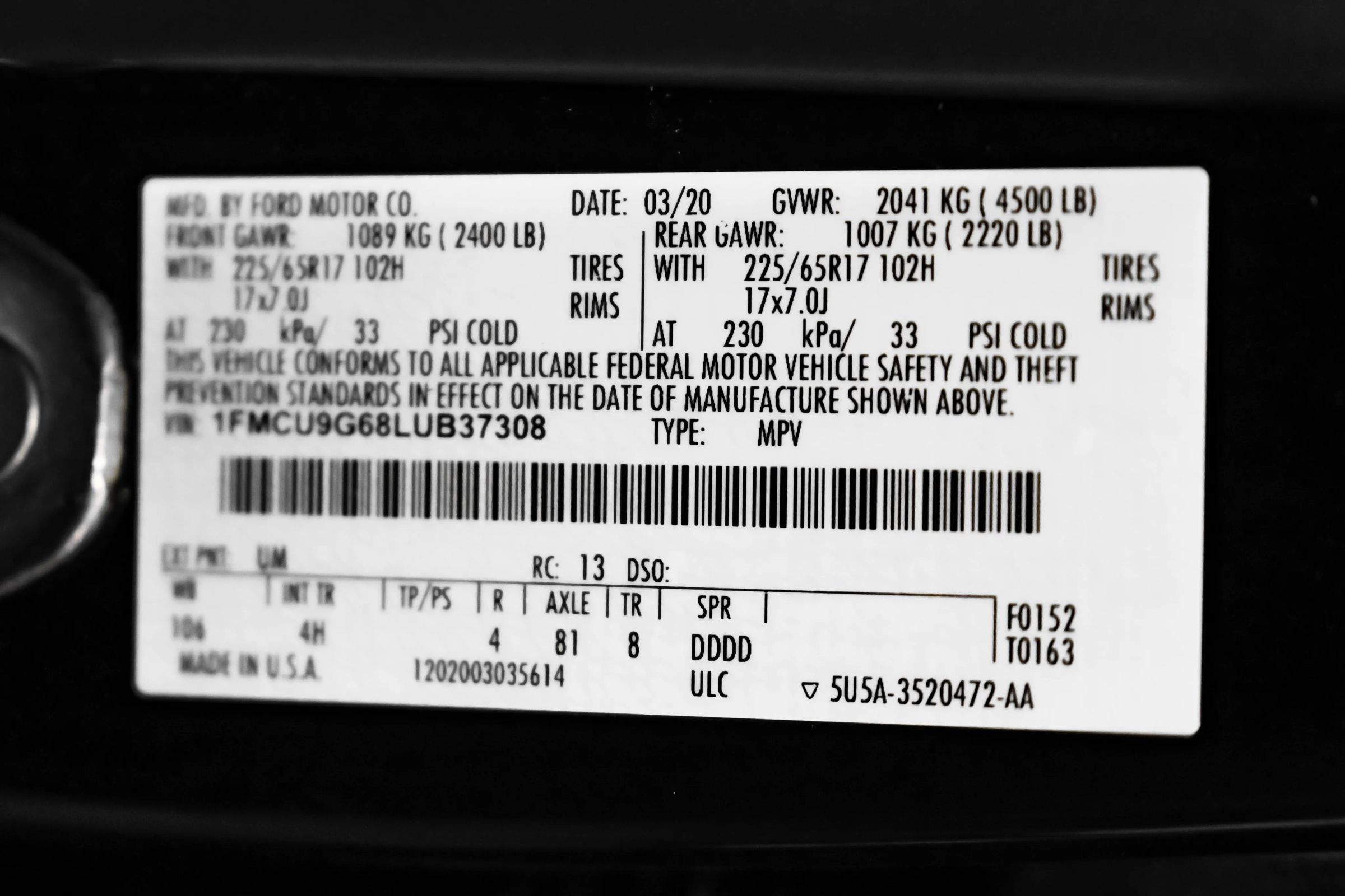 Used 2020 Ford Escape SE AWD/4WD image 58