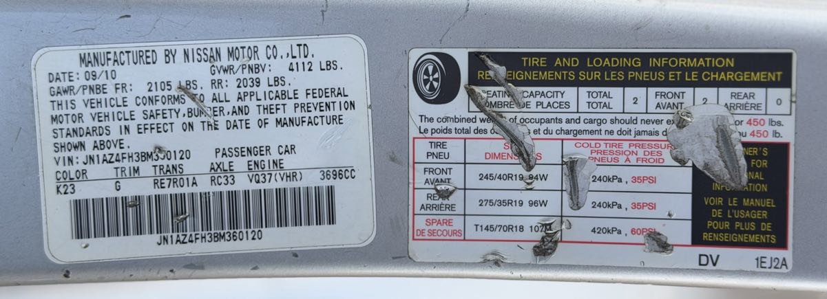 Used 2011 Nissan 370Z Touring w/ Sport Pkg image 36