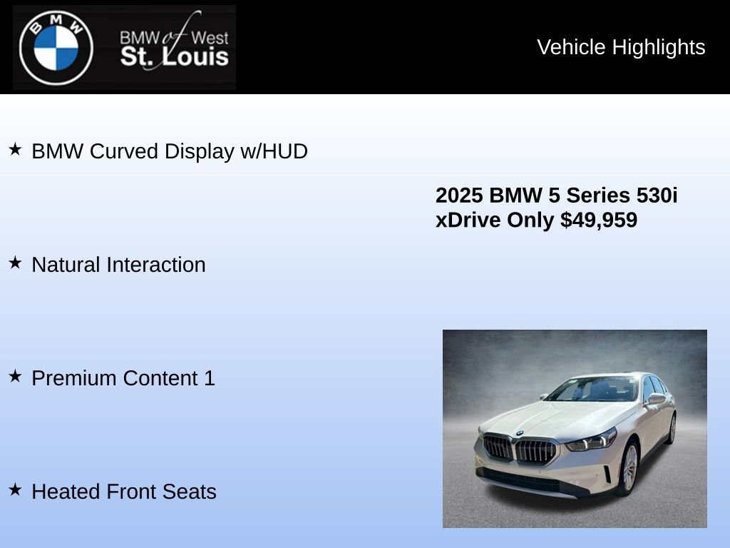 Used 2025 BMW 530i xDrive w/ Premium Package image 23