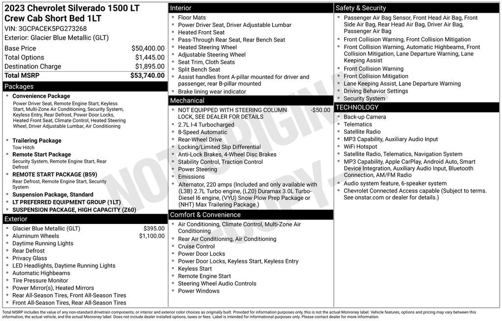 Used 2023 Chevrolet Silverado 1500 LT RWD image 6