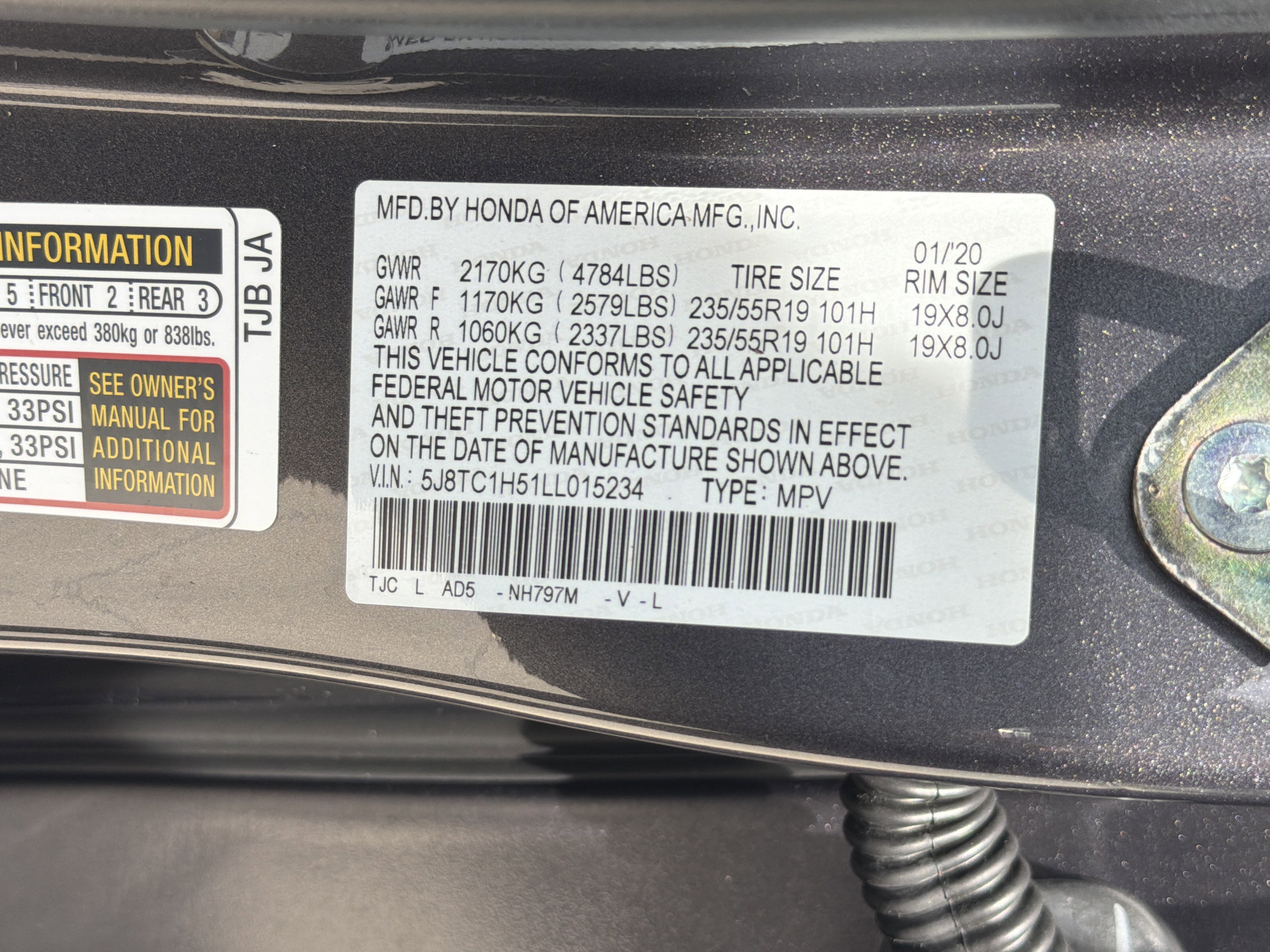 Certified 2020 Acura RDX FWD w/ Technology Package image 35