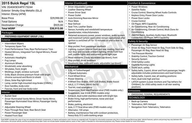 Used 2015 Buick Regal image 3