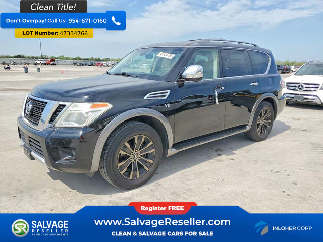 Used 2017 Nissan Armada Platinum w/ Captain Seat Package RWD image 1
