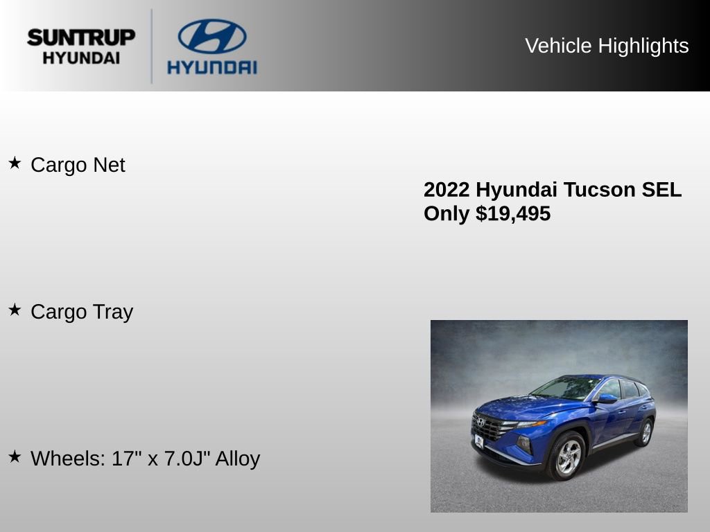 Used 2022 Hyundai Tucson SEL w/ Cargo Package FWD image 16
