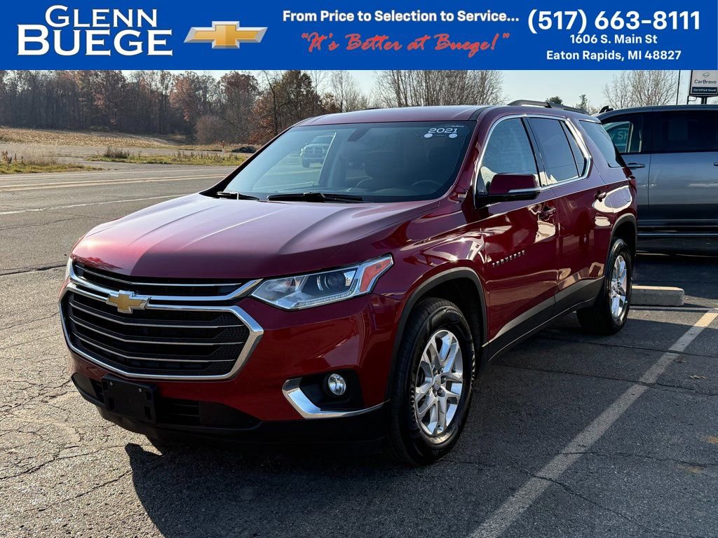 Certified 2021 Chevrolet Traverse LT image 1