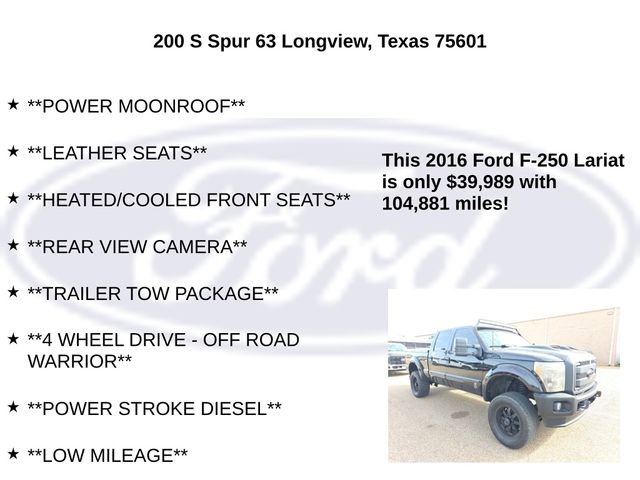 Used 2016 Ford F250 Lariat w/ Lariat Ultimate Package image 10