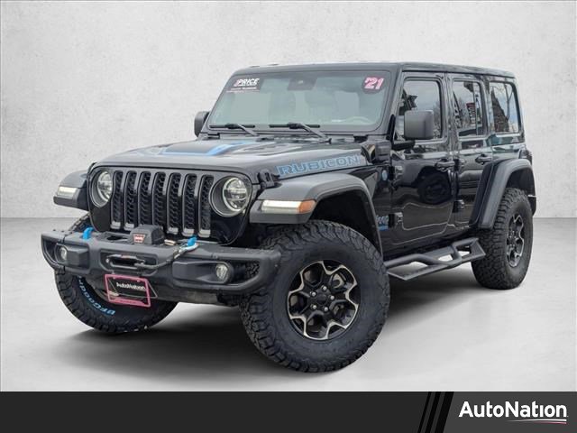 Used 2021 Jeep Wrangler Unlimited Rubicon 4xe w/ Steel Bumper Group