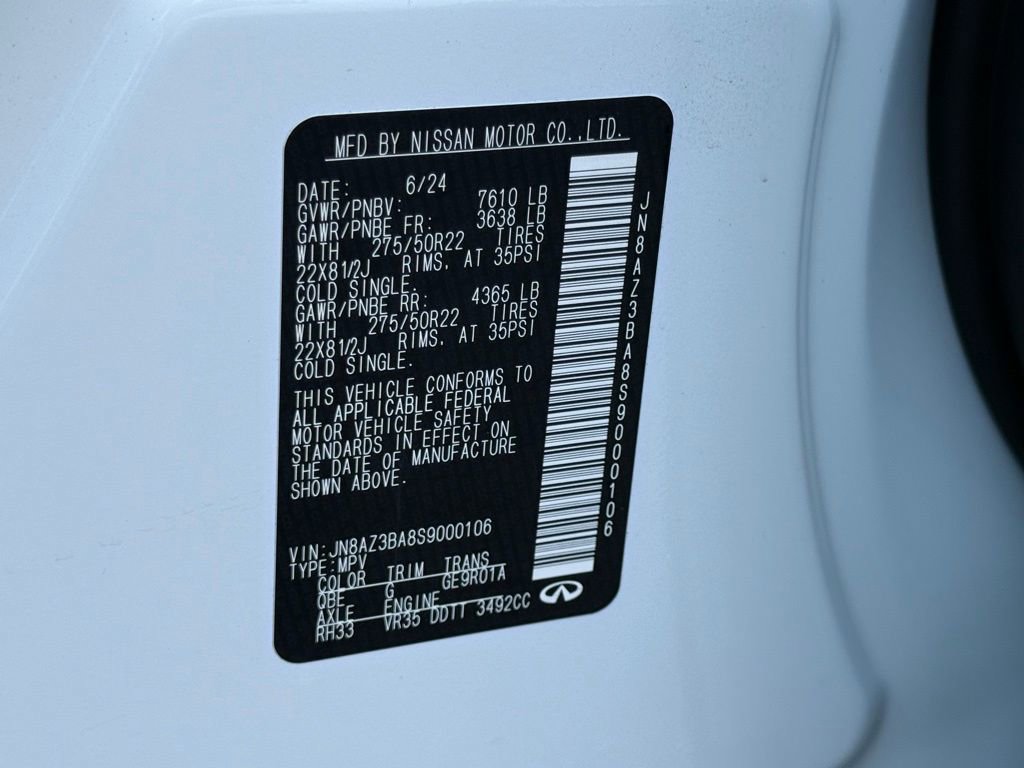 Used 2025 INFINITI QX80 Luxe image 78