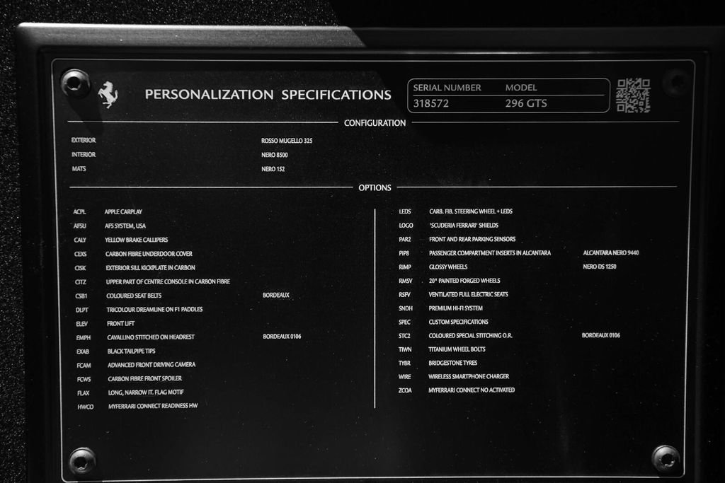Certified 2025 Ferrari 296 GTS RWD image 51