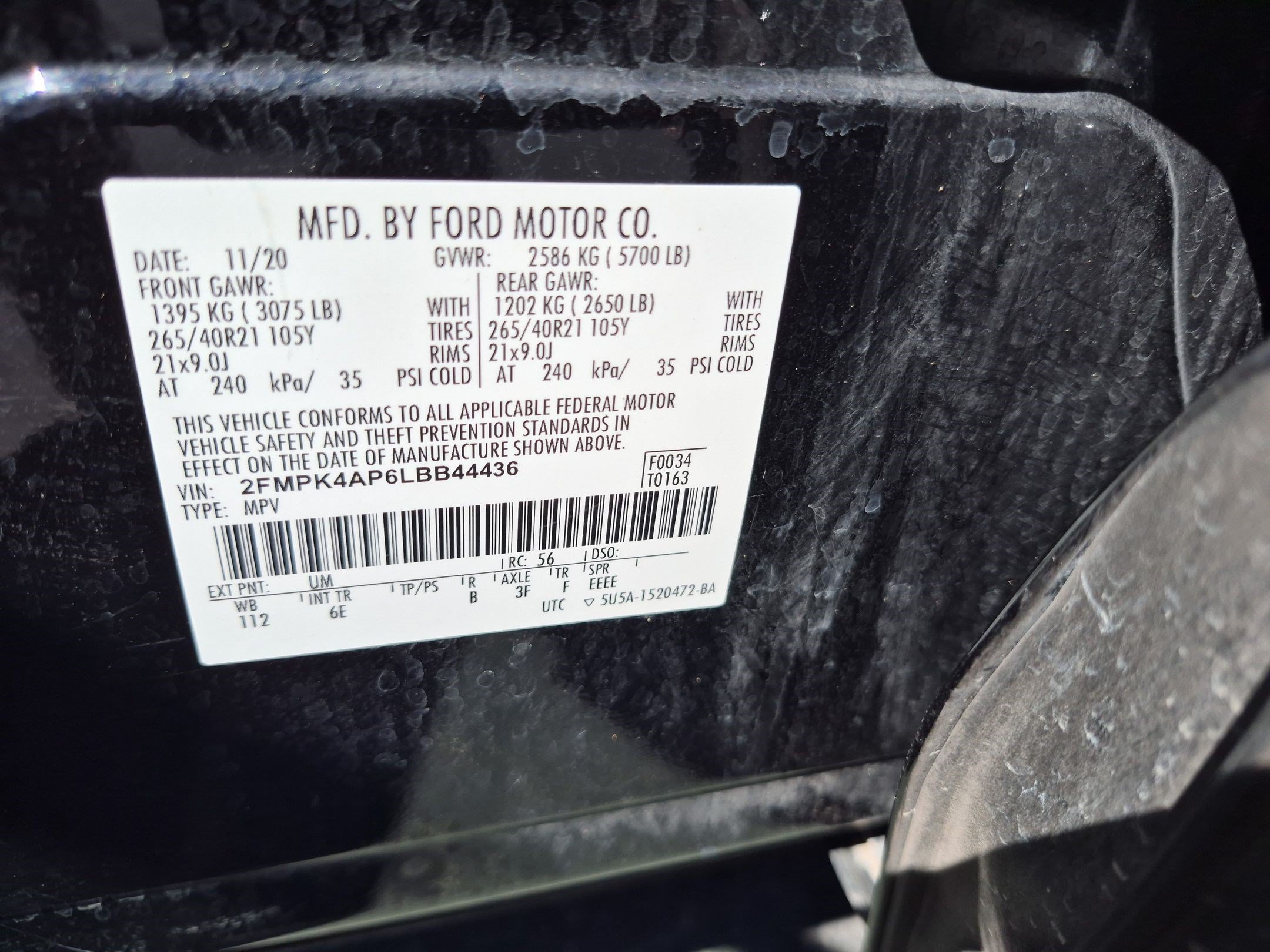 Certified 2020 Ford Edge ST w/ Equipment Group 401A AWD/4WD image 36