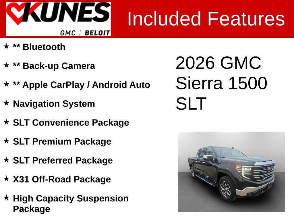 New 2026 GMC Sierra 1500 SLT w/ SLT Premium Package image 2