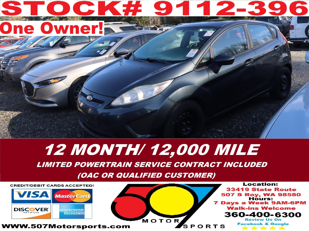 Used 2011 Ford Fiesta SE w/ 201A Rapid Spec Order Code