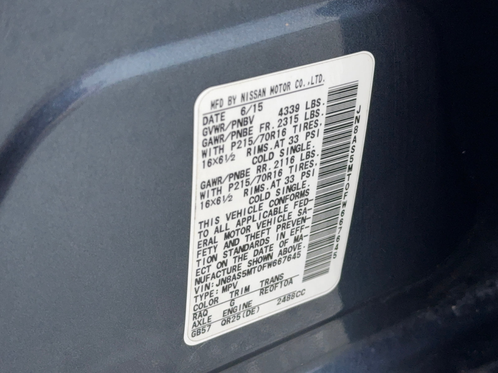 Used 2015 Nissan Rogue S FWD image 55