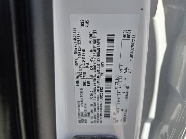 Certified 2019 Ford Escape SEL FWD image 21