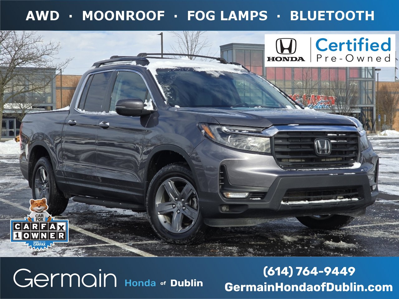 Certified 2022 Honda Ridgeline RTL