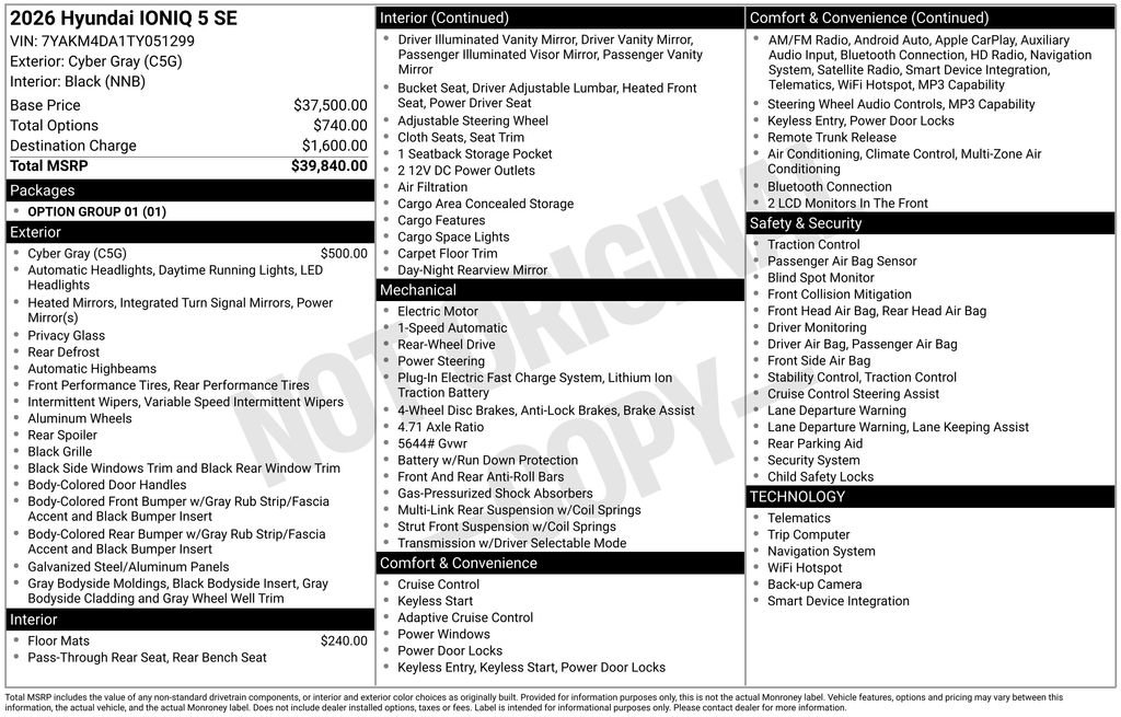 New 2026 Hyundai Ioniq 5 SE image 4
