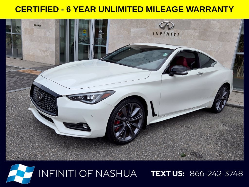 Certified 2022 INFINITI Q60 Red Sport 400 w/ Cargo Package AWD/4WD image 2