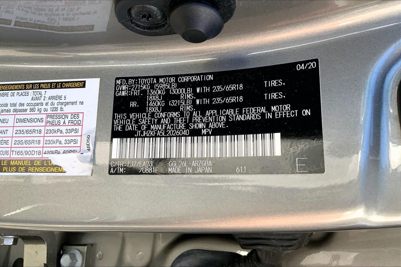 Used 2020 Lexus RX 350L Premium w/ Premium Package AWD/4WD image 37
