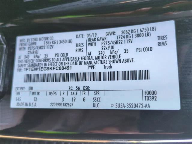 Used 2019 Ford F150 Limited w/ Trailer Tow Package image 27