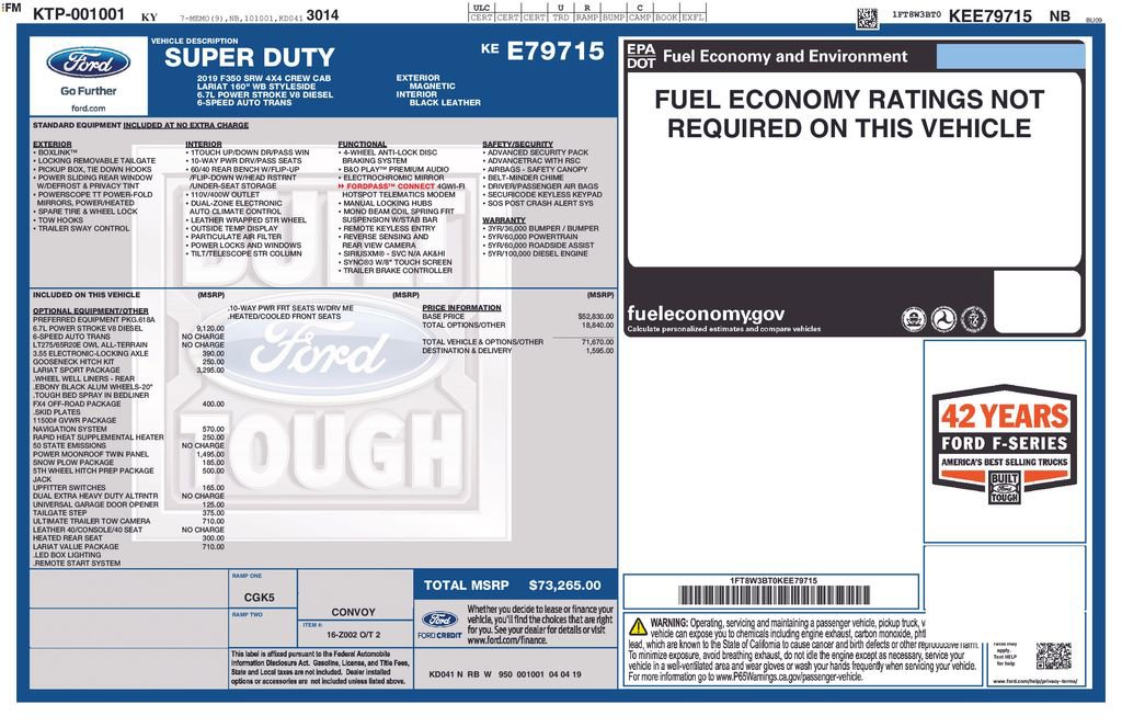 Used 2019 Ford F350 Lariat image 8