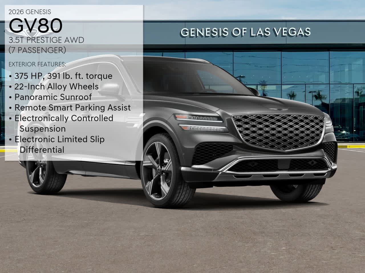 New 2026 Genesis GV80 3.5T Prestige AWD/4WD image 3