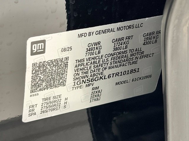 Certified 2026 Chevrolet Suburban High Country AWD/4WD image 23