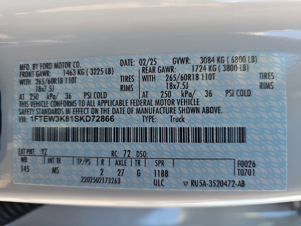 Used 2025 Ford F150 XLT w/ Equipment Group 301A Standard image 44