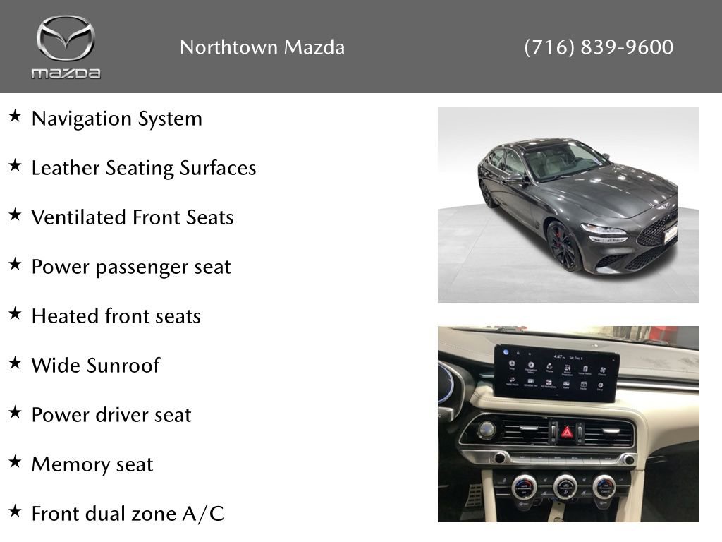 Used 2023 Genesis G70 3.3T w/ Sport Prestige Package image 2