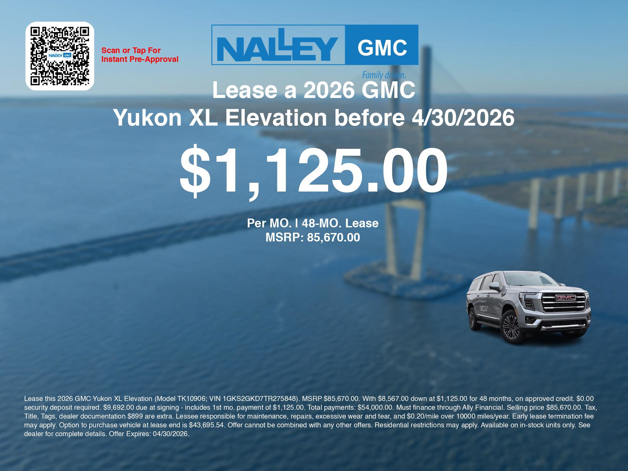 New 2026 GMC Yukon XL Elevation image 3