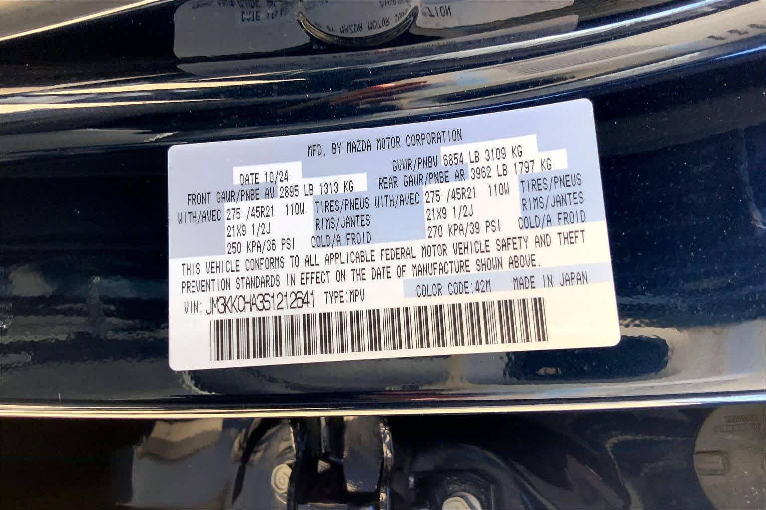 Certified 2025 MAZDA CX-90 Plug-In Hybrid w/Premium Sport AWD/4WD image 32