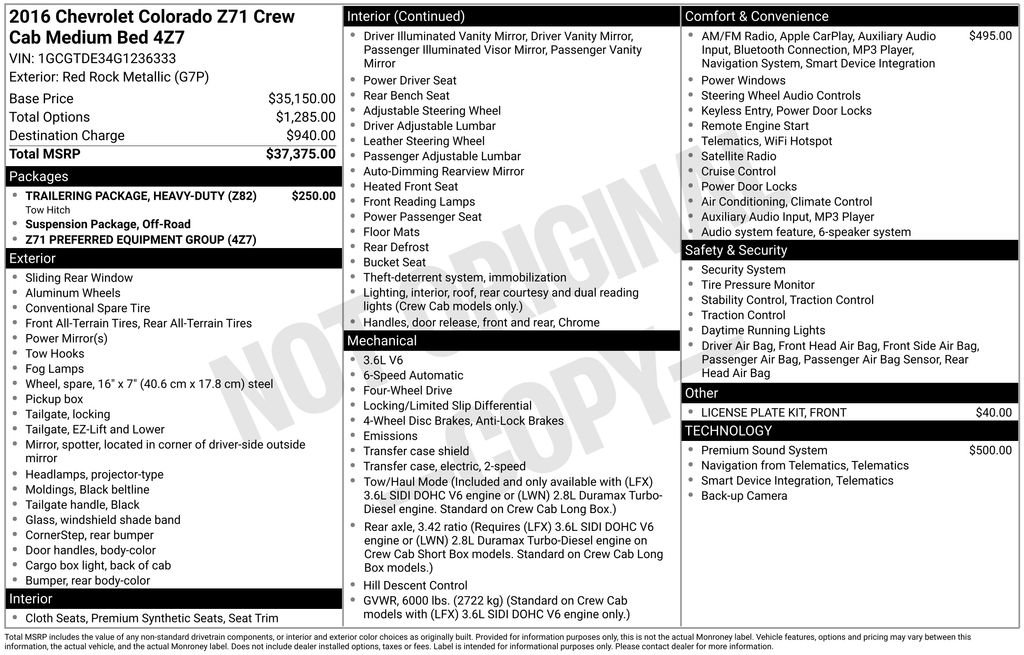 Used 2016 Chevrolet Colorado Z71 image 2